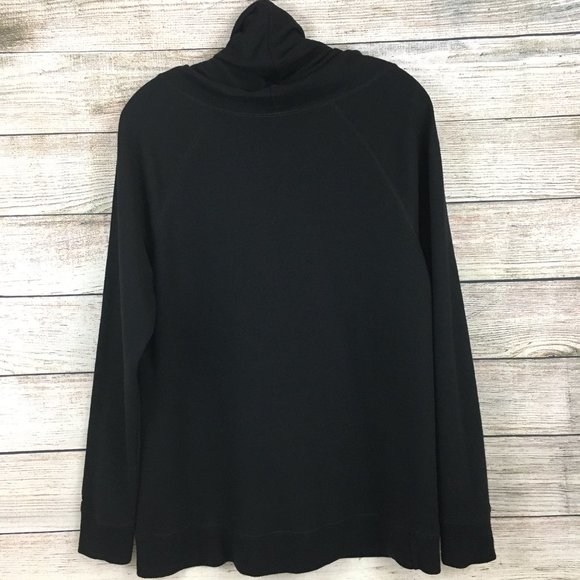 Champion Funnel Neck Pullover Kangaroo Pocket Black - Picture 3 of 8